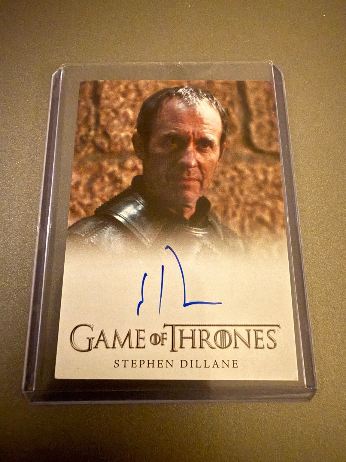 2012 GOT Stephen Dillane Stannis Baratheon Autograph 2012 GOT Stephen Dillane Stannis Baratheon Autograph