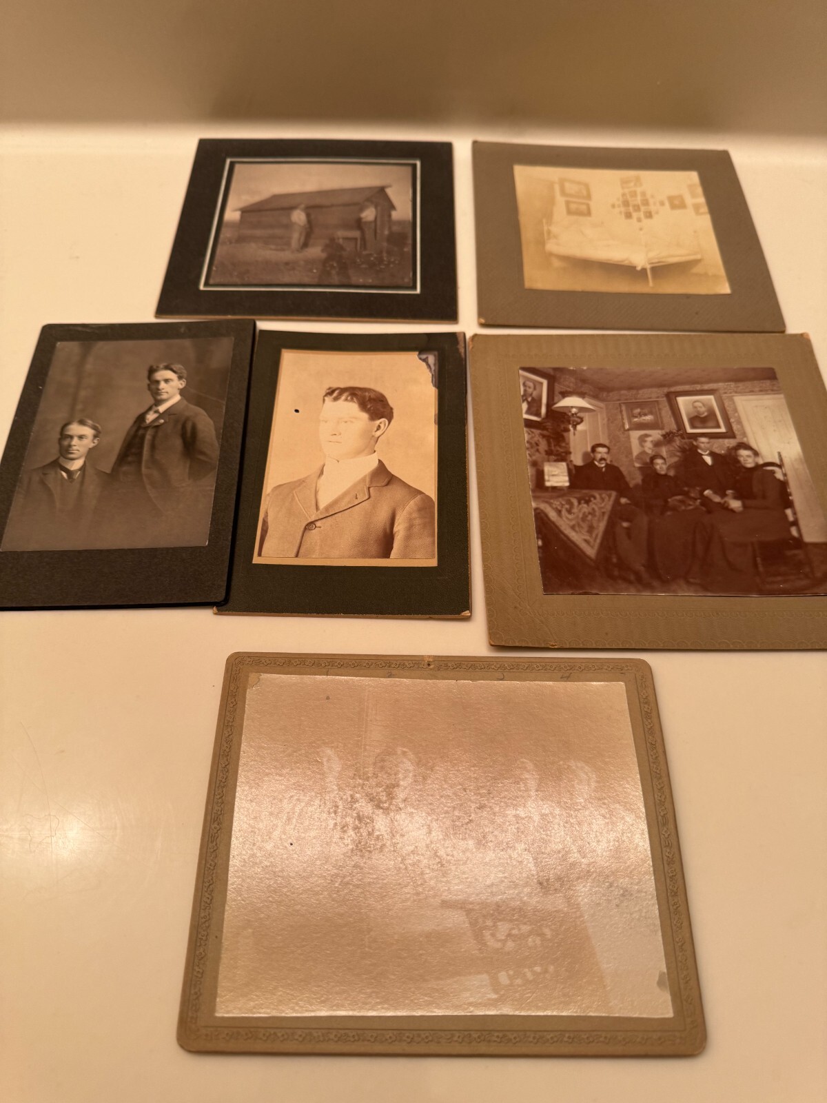 1890\'s Family Photos Unknown - Find my Family - set of 6 - 1 has names