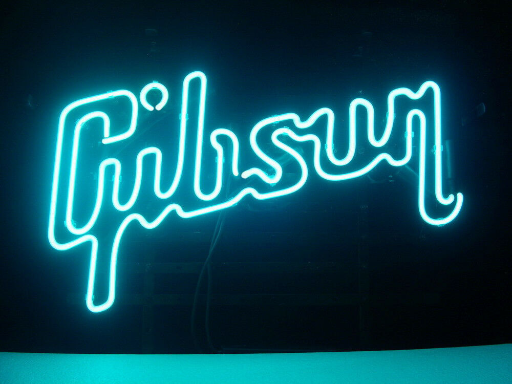 Gibson Guitar Store Open Neon Light Sign Lamp Bar Beer Wall Decor 20\