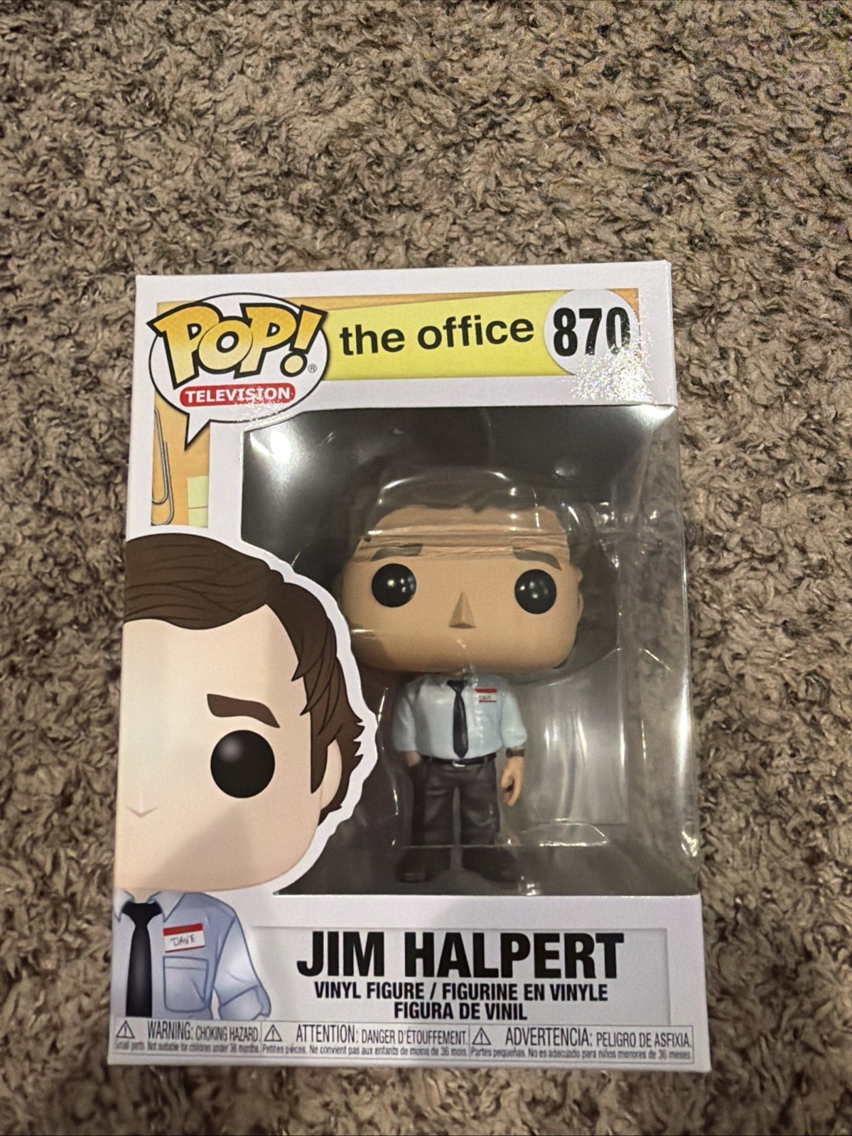 Funko Pop Vinyl: The Office Jim Halpert #870 Television Figure