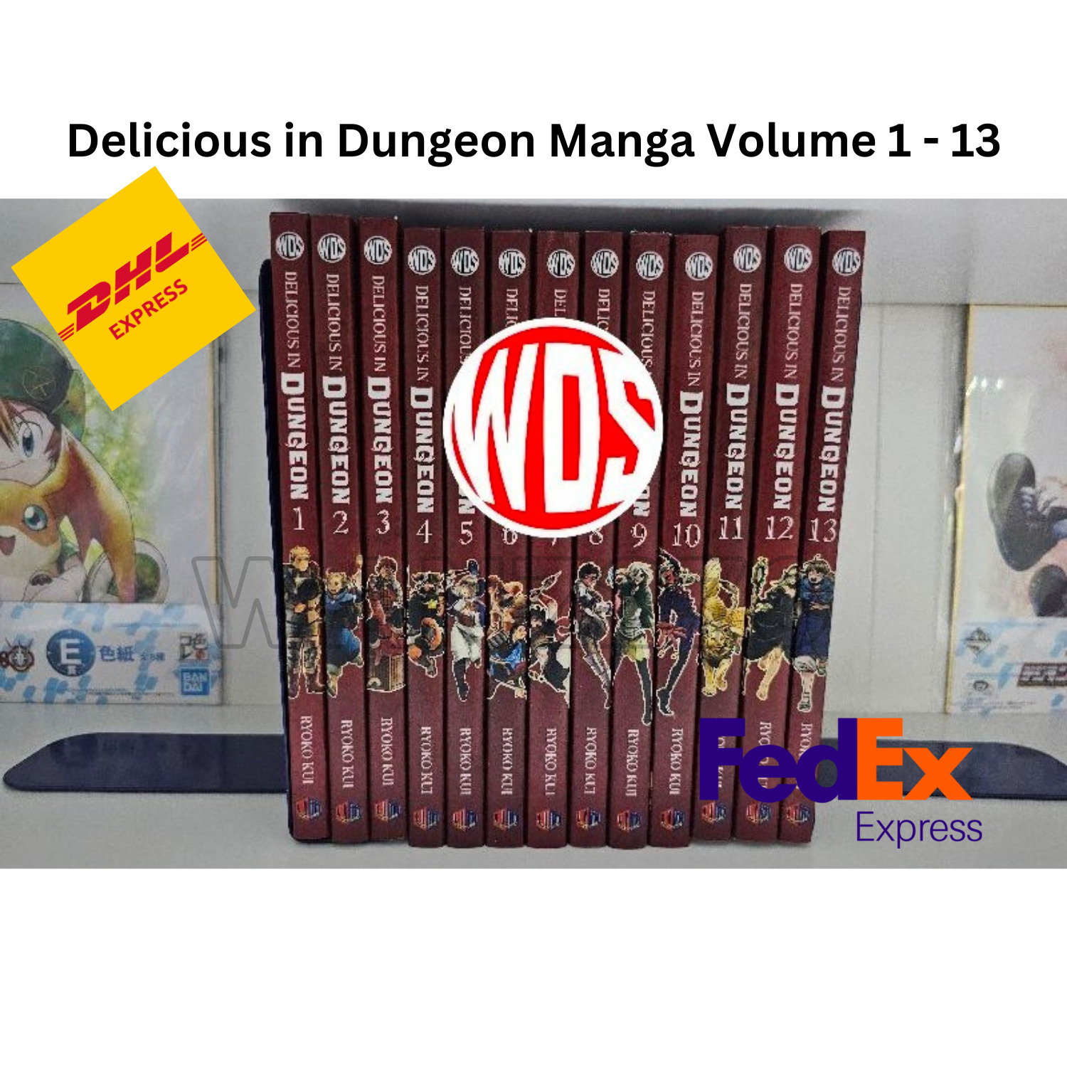DELICIOUS IN DUNGEON Manga Set Vol.1-13 English Version Ryoko Kui Comic Book DHL