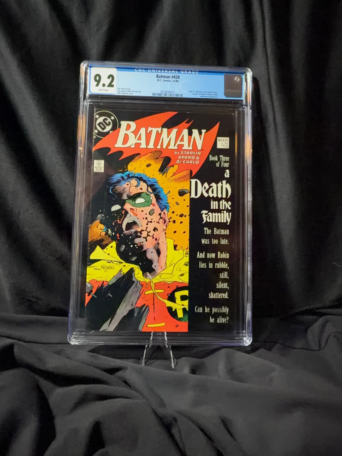 Batman #428 CGC 9.2 Death in the Family Death of Robin Jason Todd DC 1988
