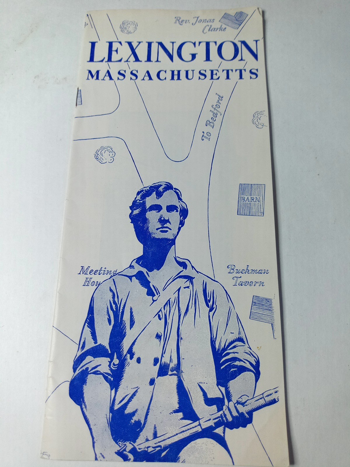 c1950s LEXINGTON MASSACHUSETTS Historical Booklet with 1775 Map