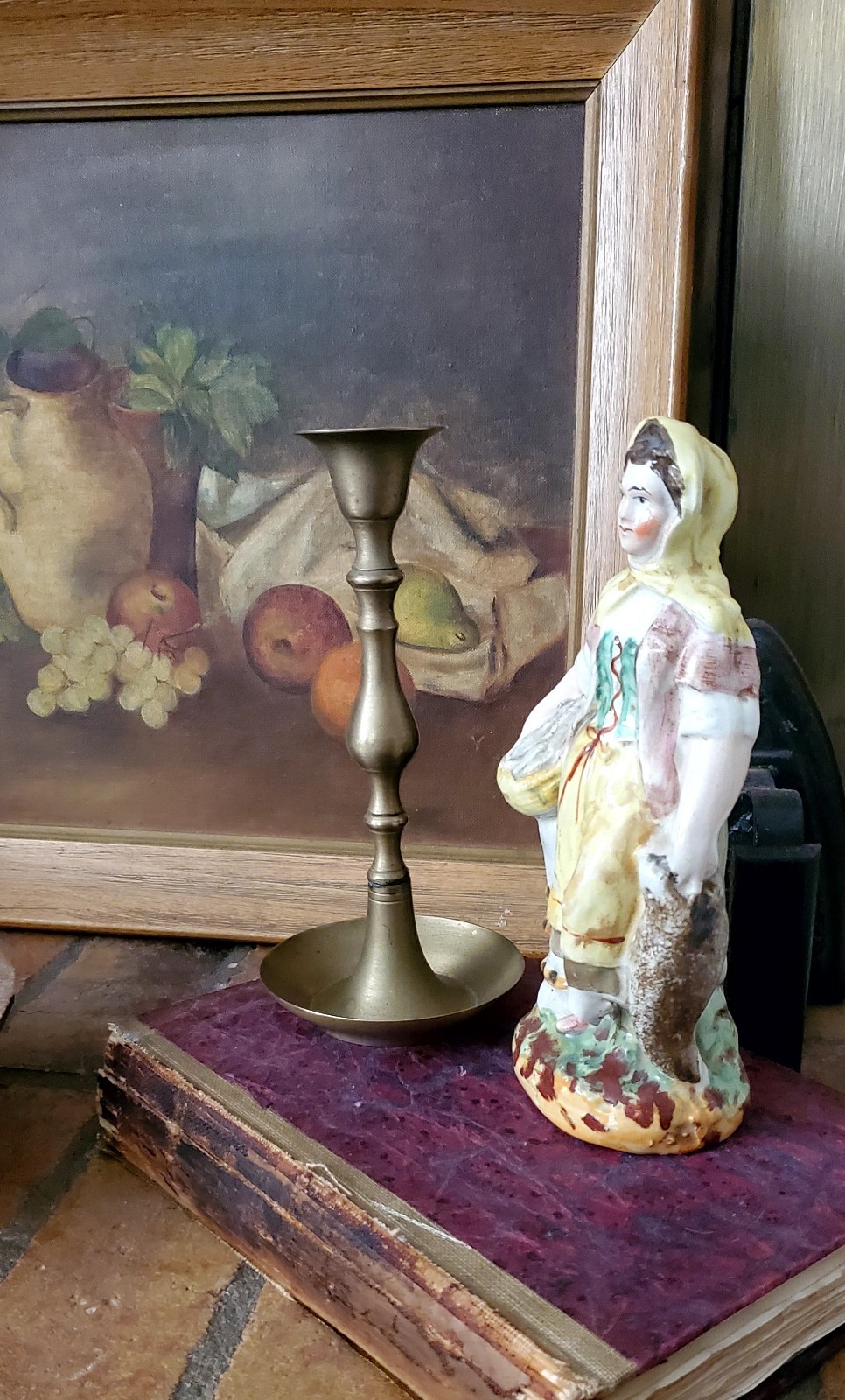 Vintage Brass Candlestand 7.5 Inch Height