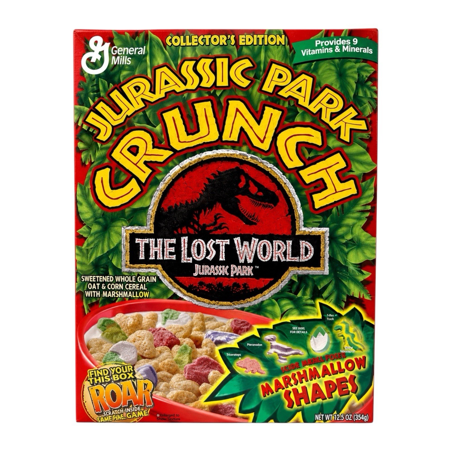 1997 Jurassic Park Crunch The Lost World Cereal Collectors Edition Movie SEALED