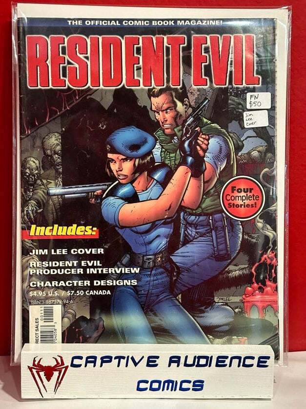 Resident Evil: The Official Comic Book Magazine #1 - Jim Lee Cover - FN