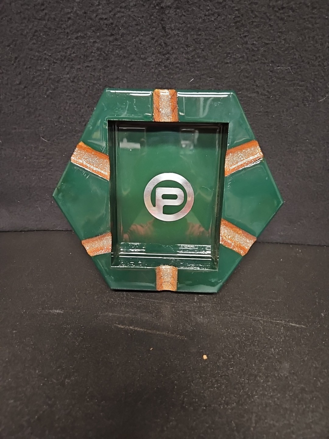 Plasencia Hexagono Sixto Alma Fuerte Empty Wood Cigar Box Custom Ashtray