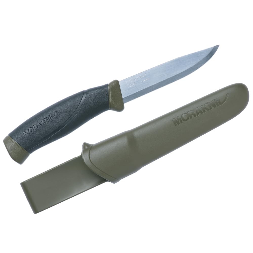 Morakniv Companion Carbon Steel Fixed-Blade Knife with Sheath
