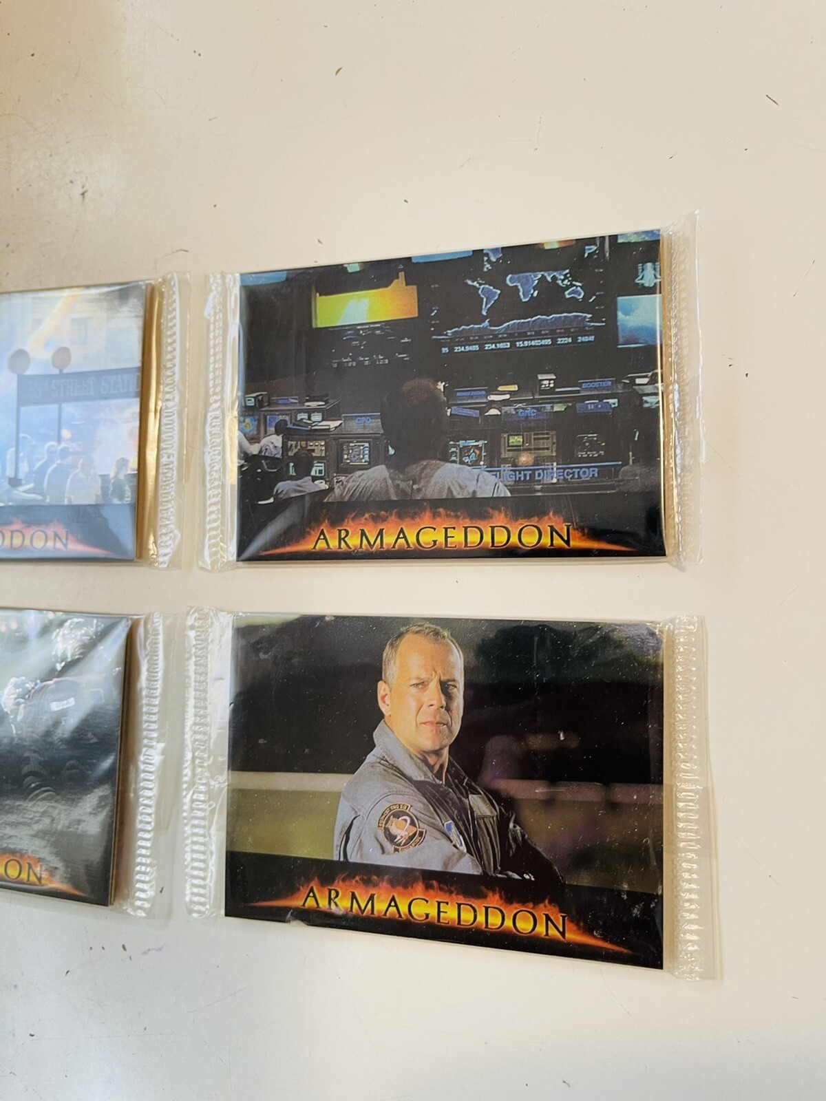 Armageddon Movie 4 Foil Nestles Movie Packs 1998