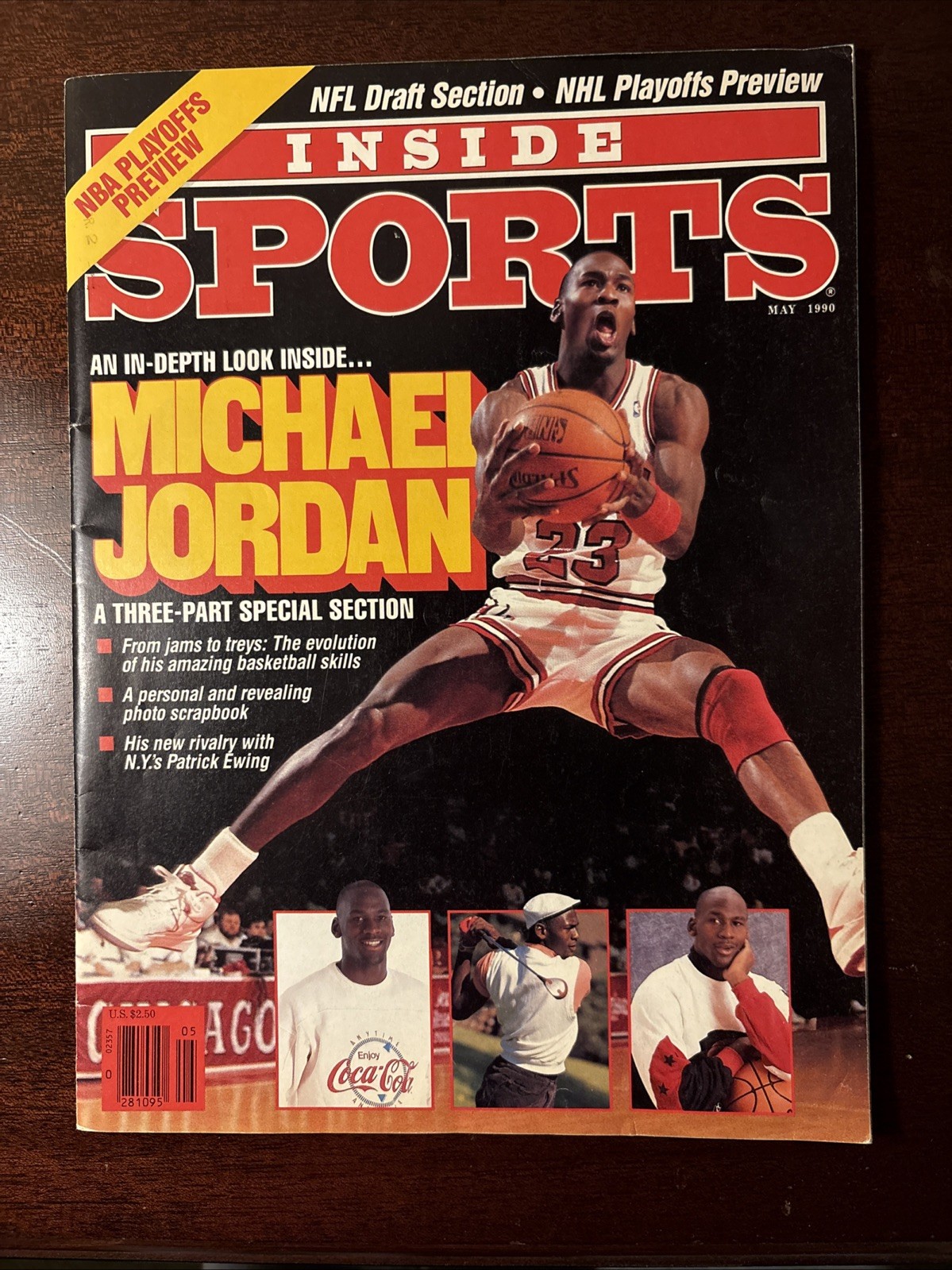 Inside Sports Magazine NBA Playoffs Preview May 1990 Bulls Michael Jordan