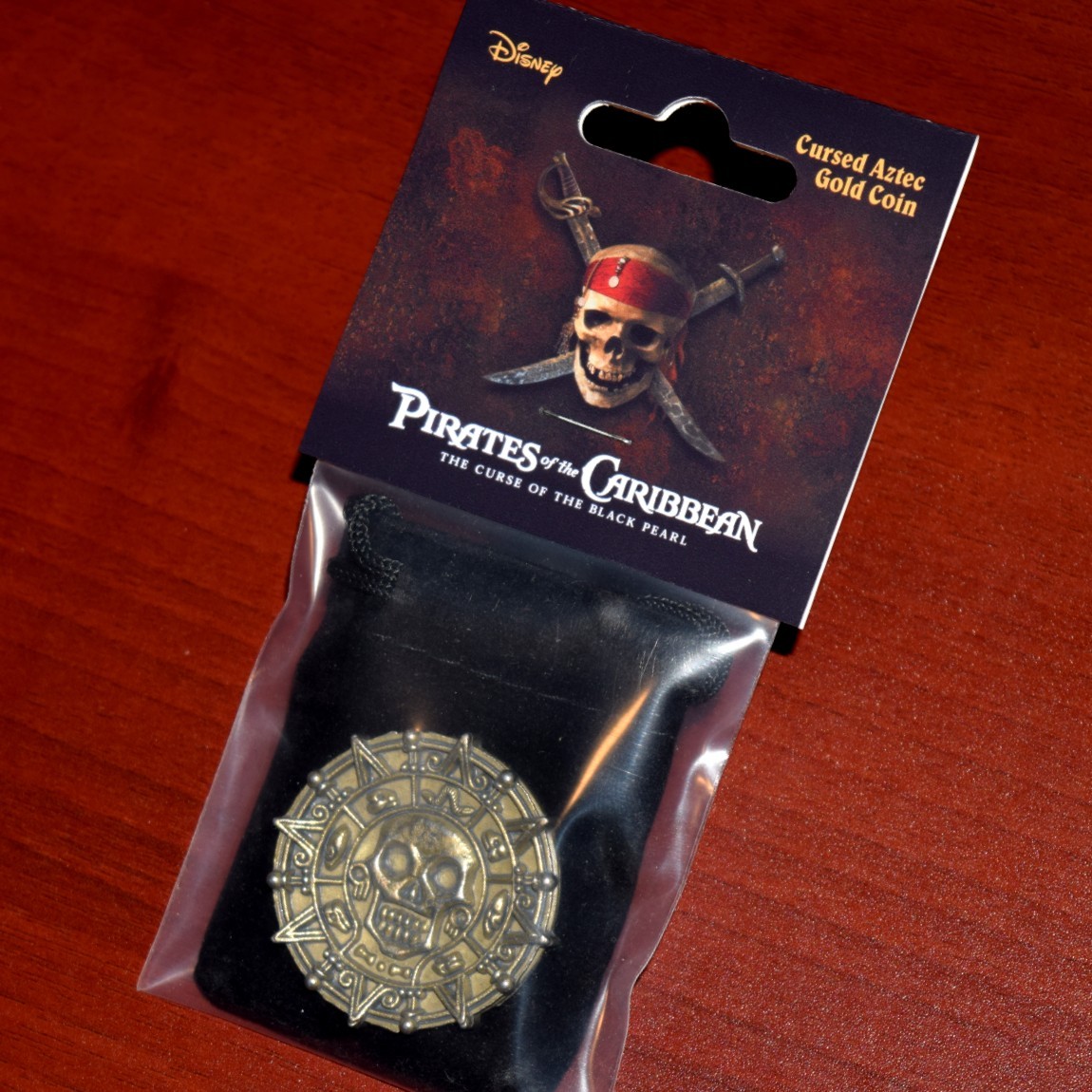 Pirates of the Caribbean Cursed Aztec Gold Coin Medallion Jack Sparrow Treasure Pirates of the Caribbean Cursed Aztec Gold Coin Medallion Jack Sparrow Treasure