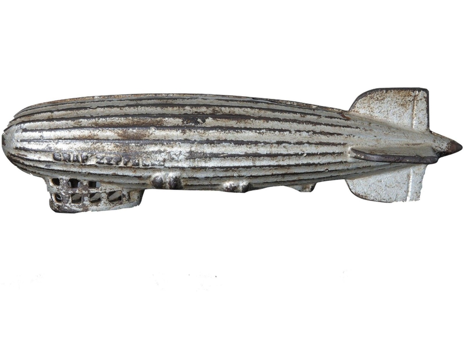 1920's AC Williams Graf Zeppelin Cast Iron Bank