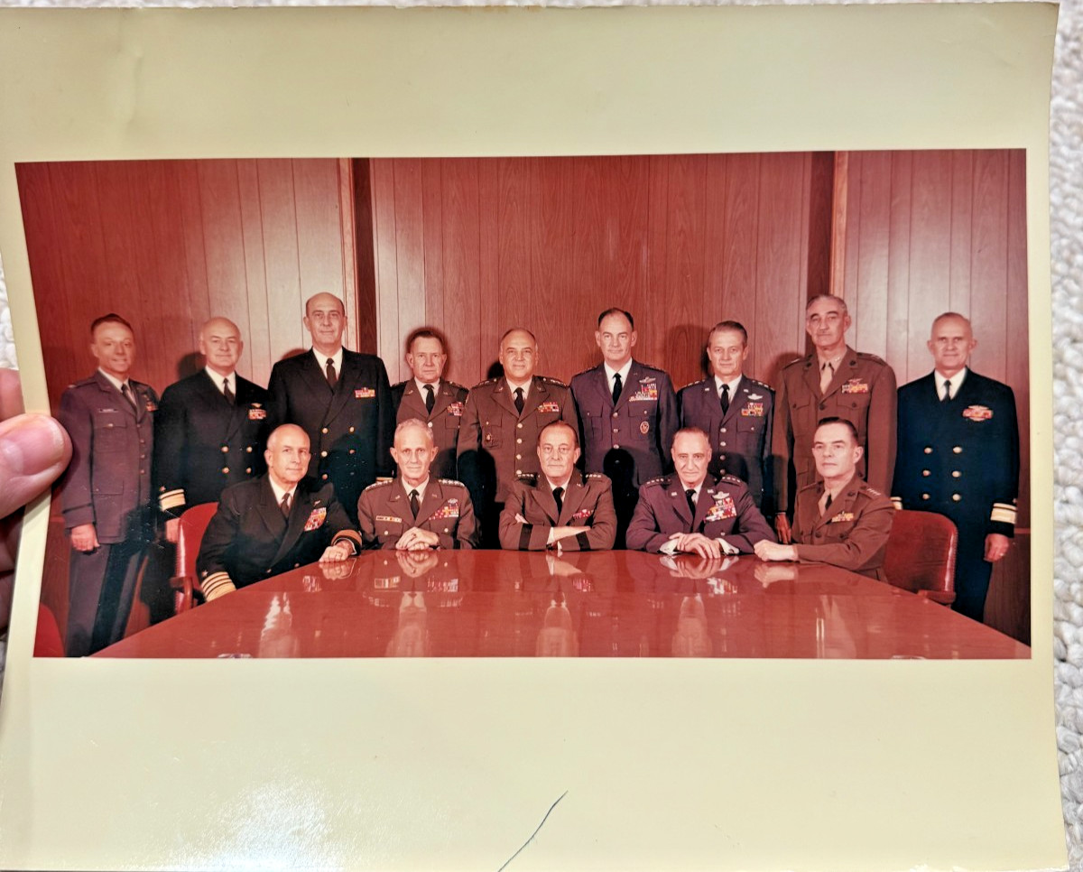 FREE SHIP Photograph late 1960s US Military Leadership (See Description Names)