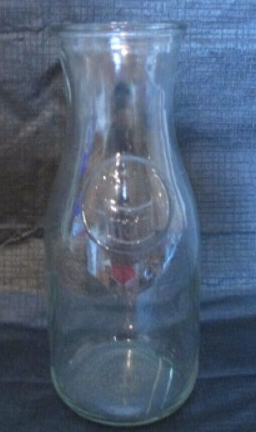 Vintage 1970's Anchor Hocking Co Bicentennial 1776-1976 Glass Quart Milk Bottle