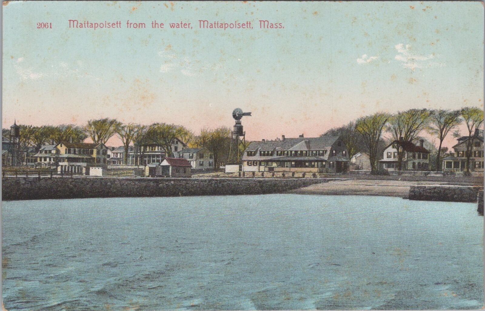 Mattapoisett from the Water, Massachusetts Unposted Postcard