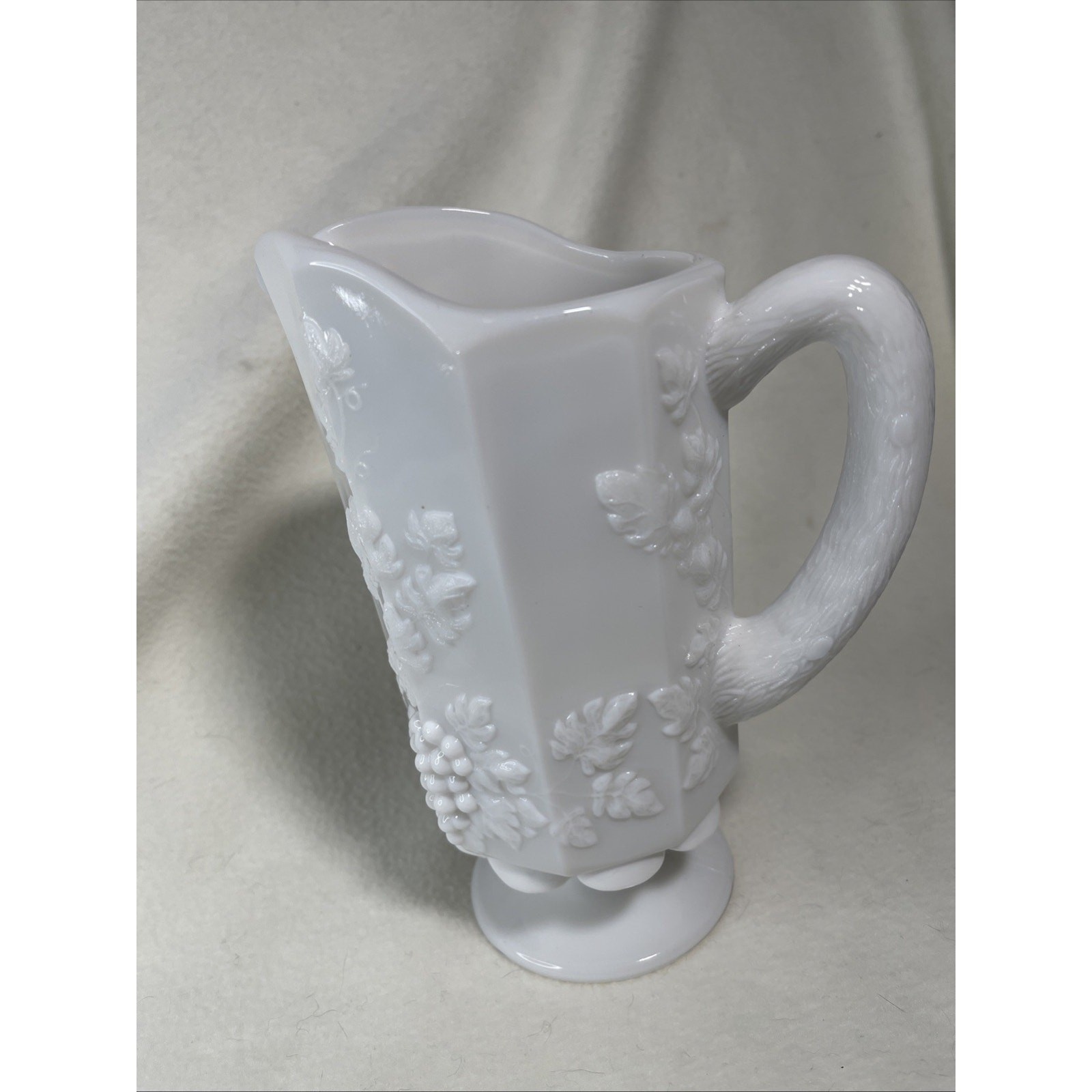 Vintage Westmoreland Milk Glass Paneled 8 Vintage Westmoreland Milk Glass Paneled 8