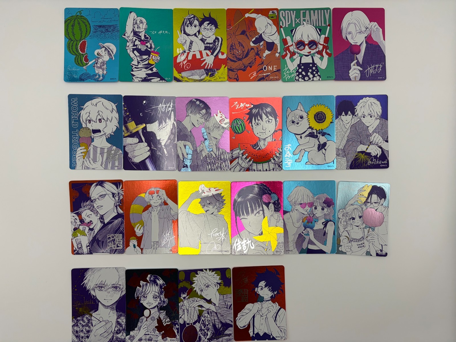 Natsucomi 2026 Shueisha Metakira Metallic Card Lot All 22 Designs One Piece LP