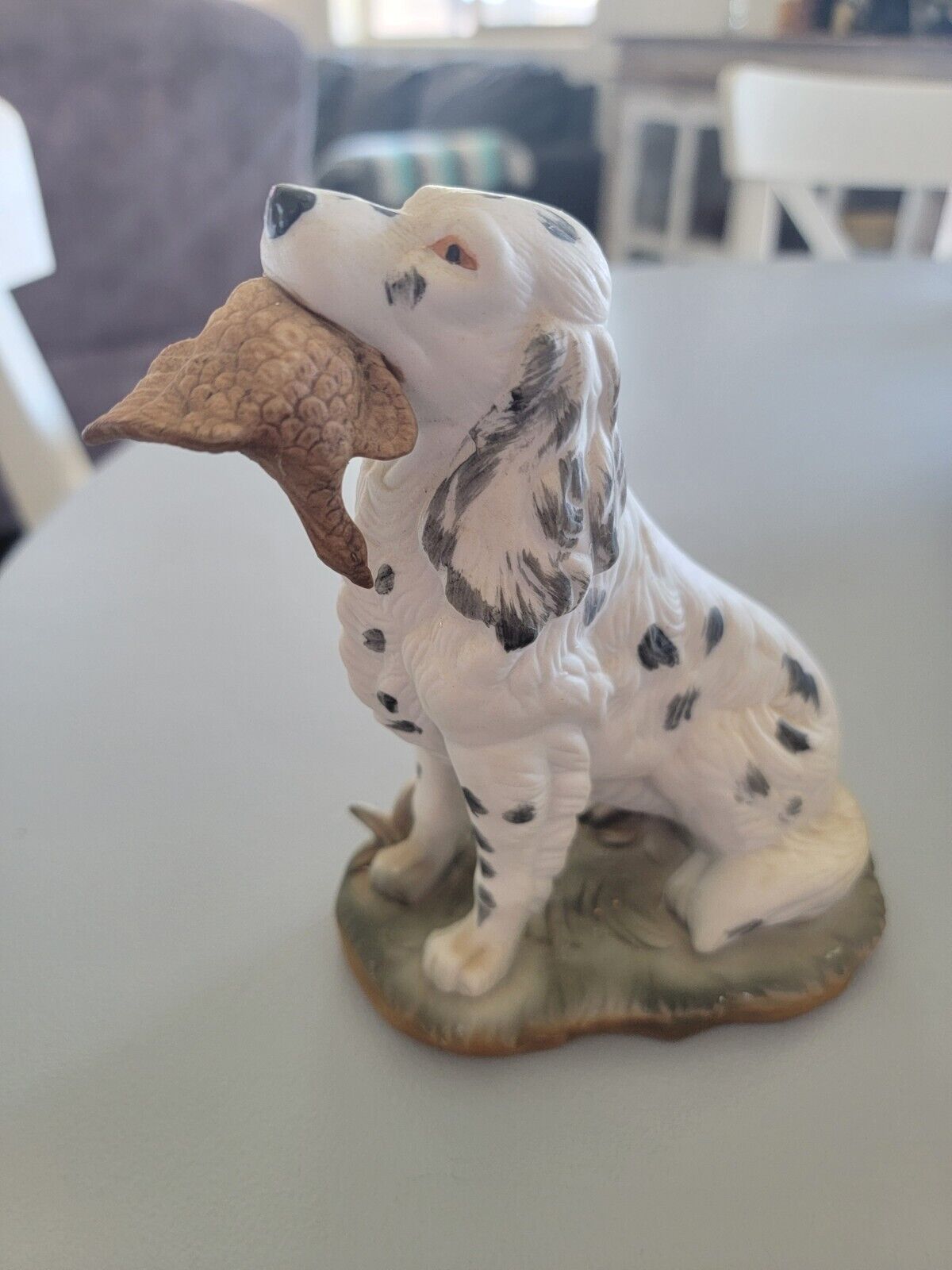 Vintage English Setter Bird Dog Porcelain  Collectible Super Adorable 🔥