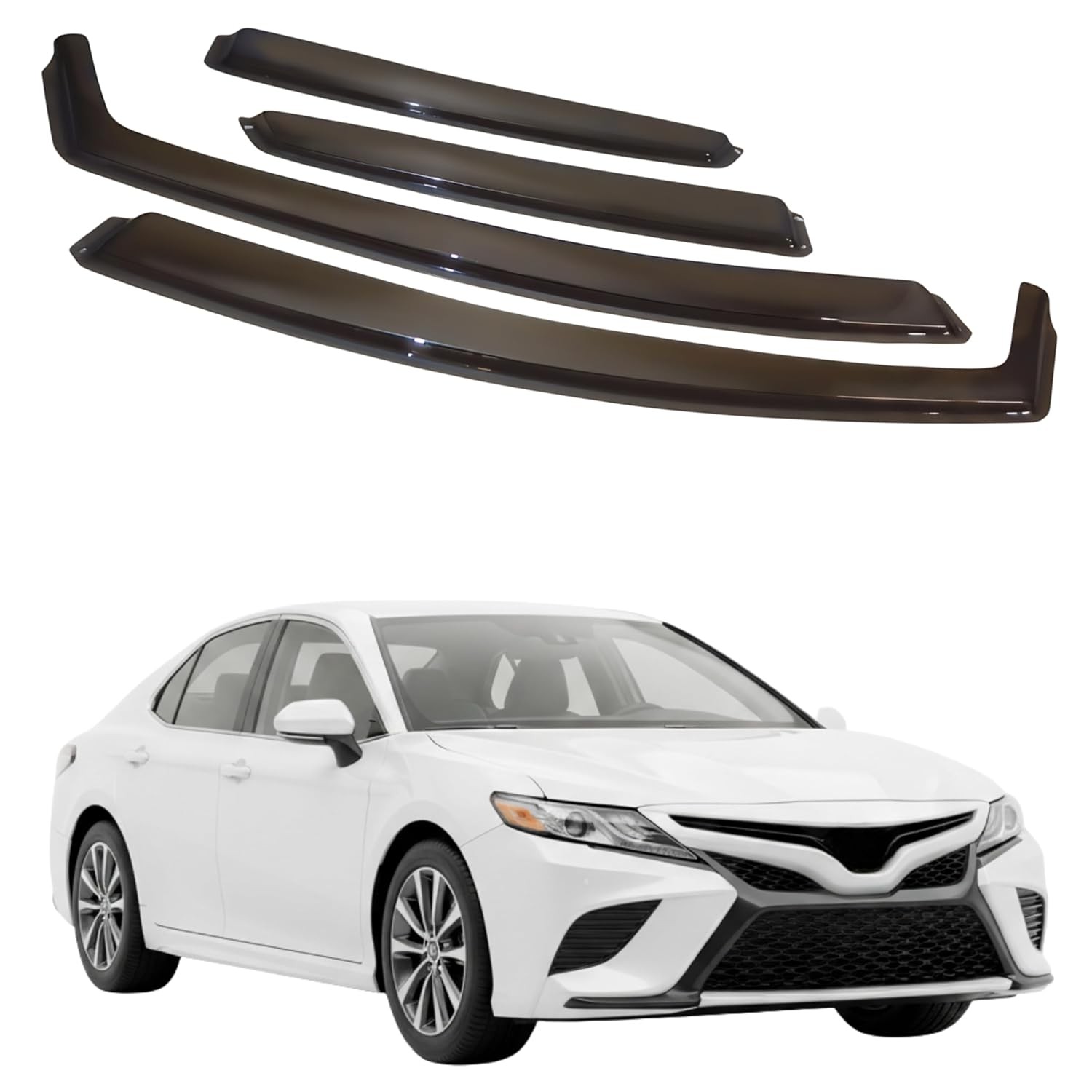 Toyota Camry 2018-2023 4pc Rain Guard Window Deflector Shield for Toyota Camry