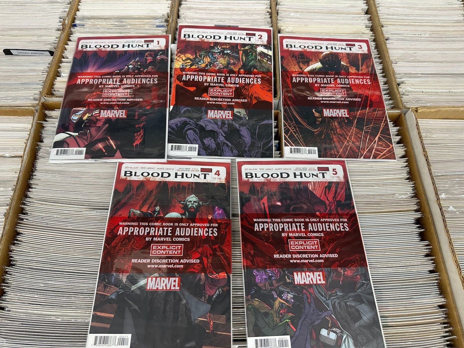(2024) BLOOD HUNT #1-5 COMPLETE RED BAND SET STILL SEALED (2024) BLOOD HUNT #1-5 COMPLETE RED BAND SET STILL SEALED