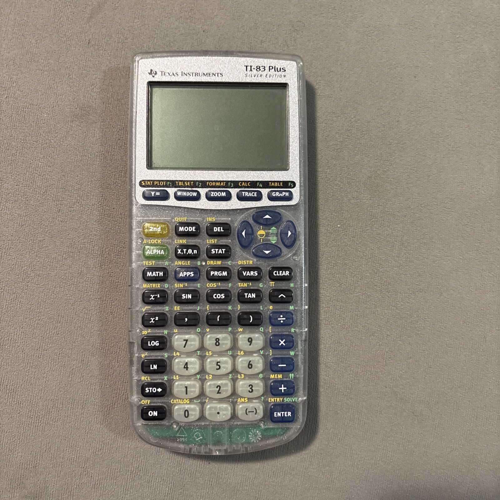 Texas Instruments TI-83 Plus Silver Edition Graphing Calculator - Works