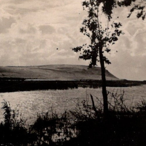 * VTG Photo Rib Mountain Wausau WI c1930 WI River Foreground Travel Souvenir
