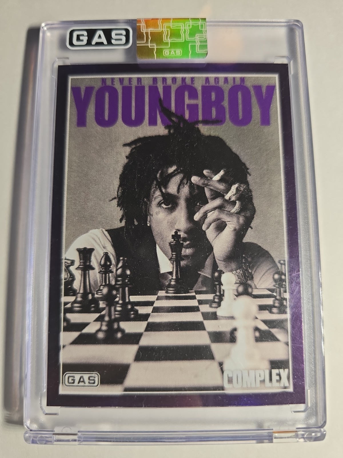 OEM Official 66/75 NBA Youngboy X Complex Gas Trading Card Purple Foil Rap 