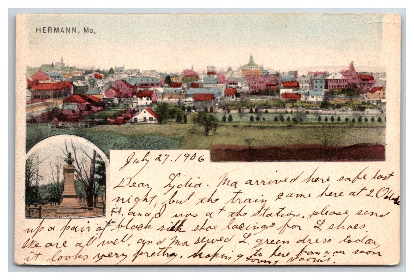 Hermann MO ~ German Style Gruss Aus 1904c  panorama