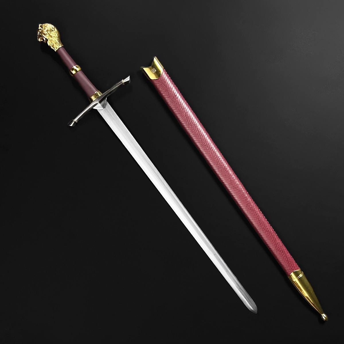Narnia Peter’s Sword Replica – Movie-Inspired Cosplay Fantasy Prop Lion Head