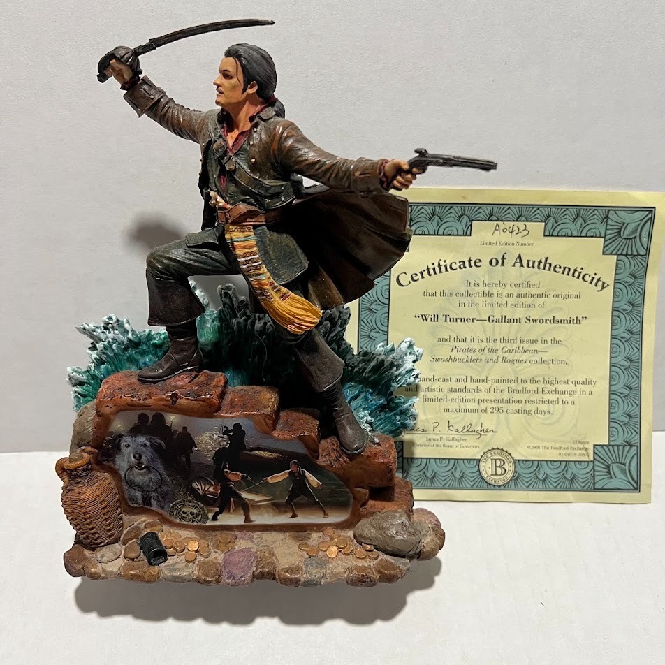 The Bradford Exchange Will Turner Gallant Swordsmith Pirates Of The Caribbean