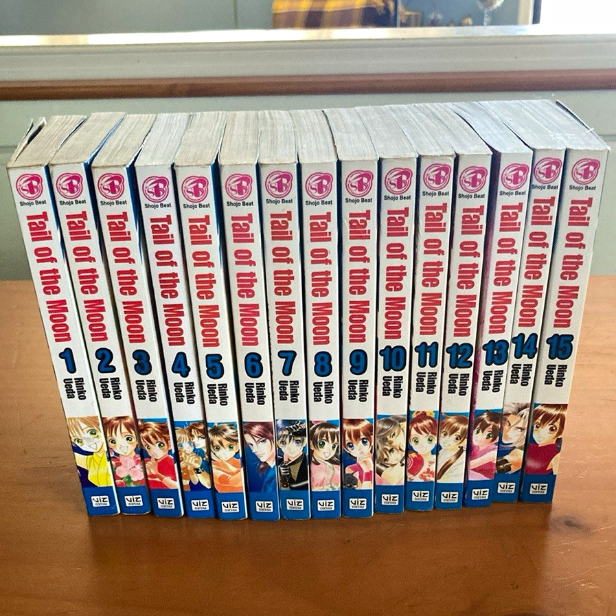 Tail of the Moon Manga Vol. 1-15 Complete Set Lby Rinko Ueda, English, VIZ Media