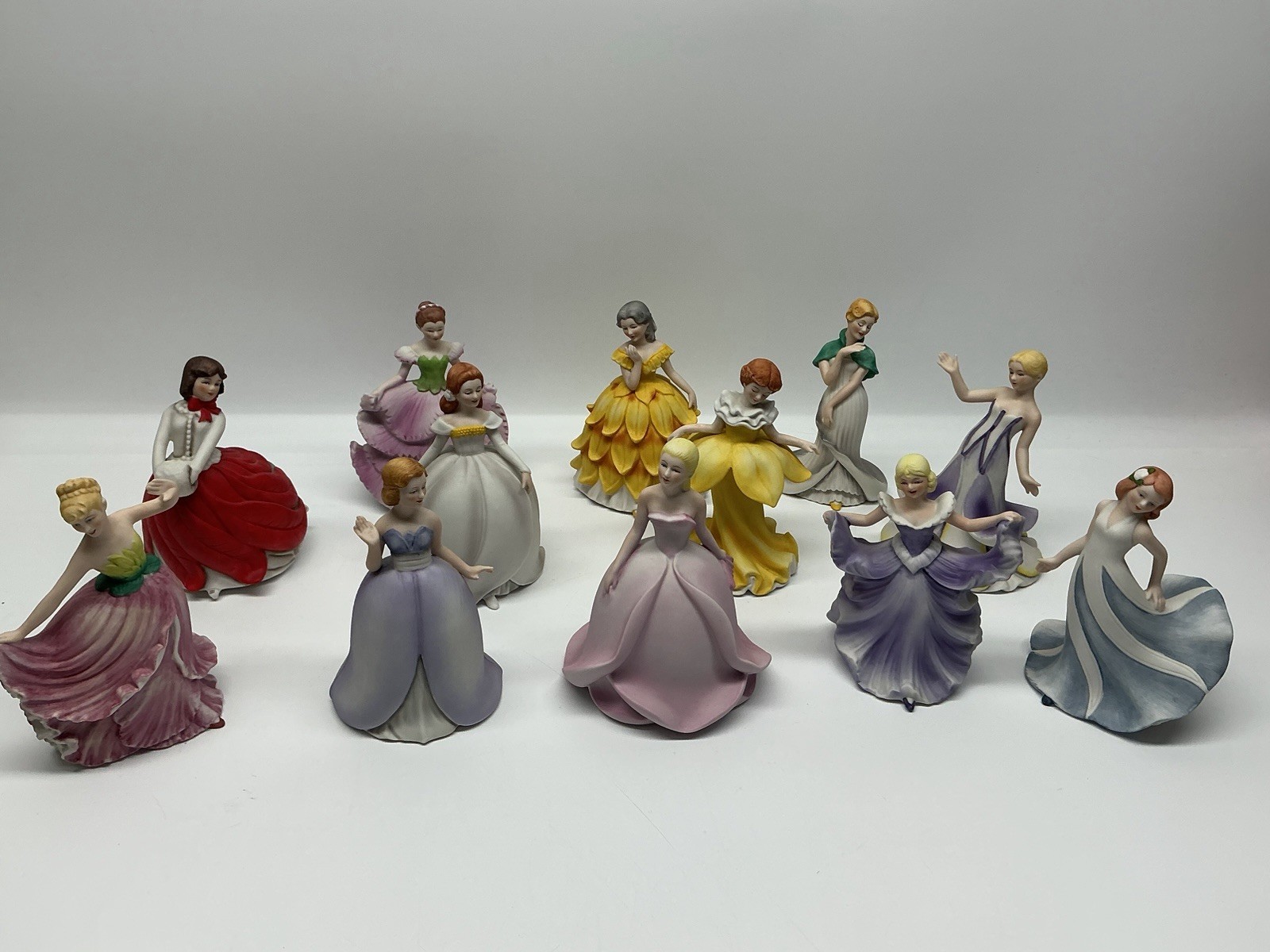 Complete Set of 12 Flower Maidens of the Year Figurines 1982 Collector’s Studio
