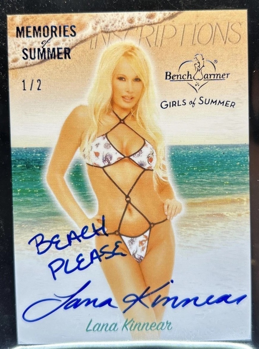 2016 Benchwarmer Lana Kinnear Inscriptions Memories Of Summer Auto /2 - Iron Man