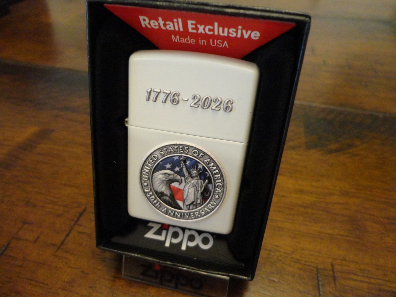 USA 250 RETAIL EXCLUSIVE 1776 2026 AMERICA ZIPPO LIGHTER MINT IN BOX