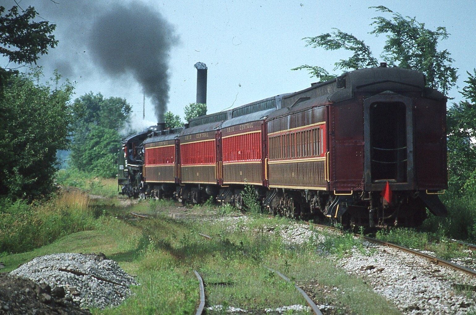 Duplicate Train Slide Ohio Central Passenger Cars #04