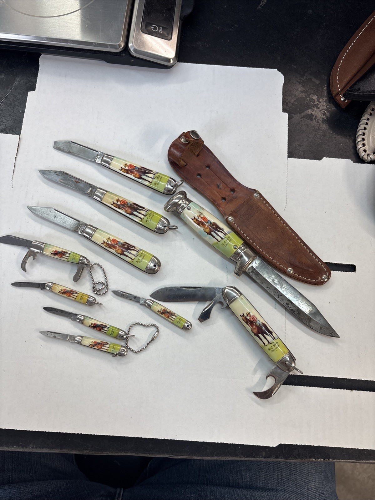 Vintage R.C.M.P. Canada Knife Collection/ Sheffield England