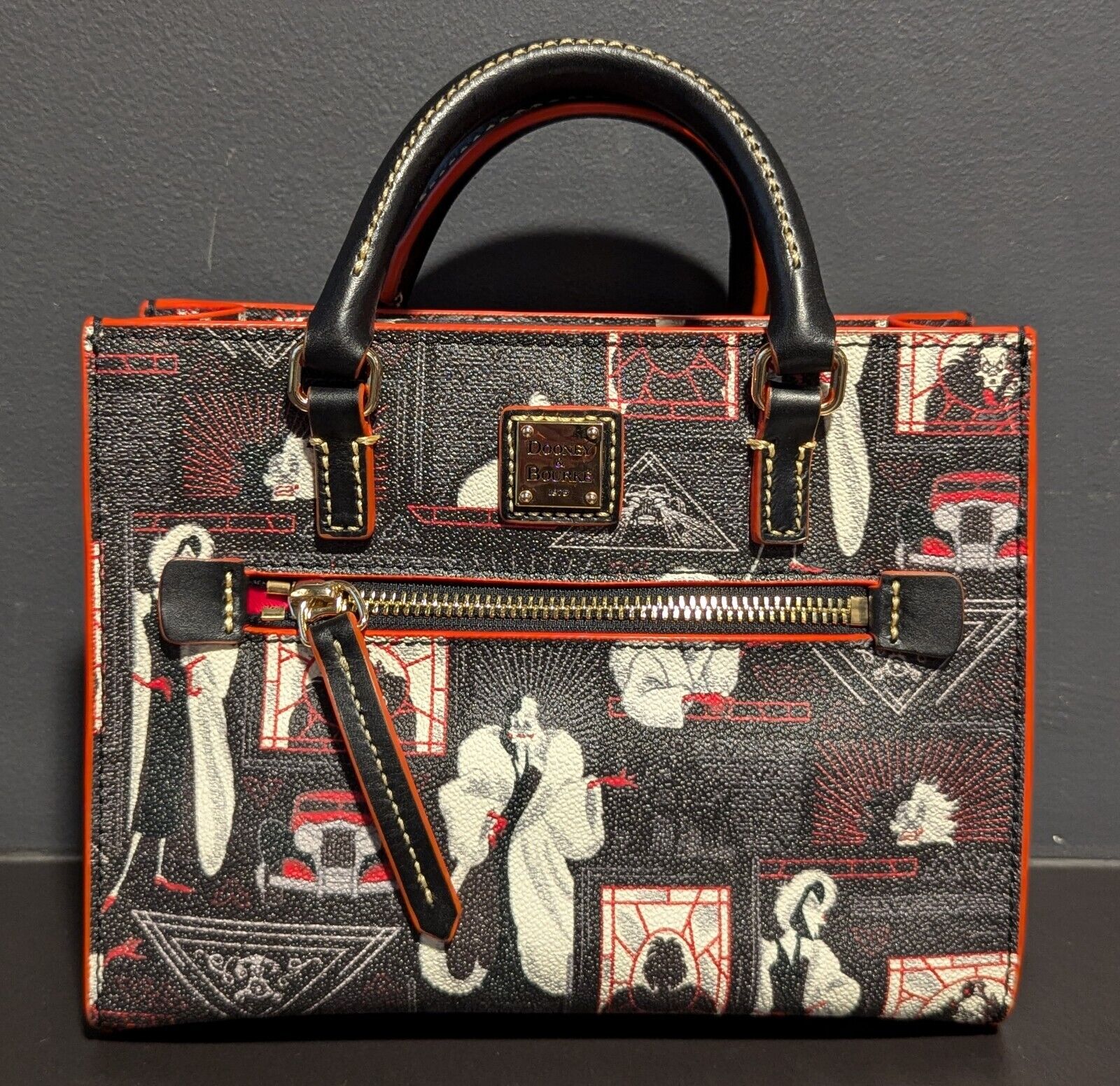 Disney Cruella De Vil Zip Crossbody Bag by Dooney & Bourke 101 Dalmatians - NEW