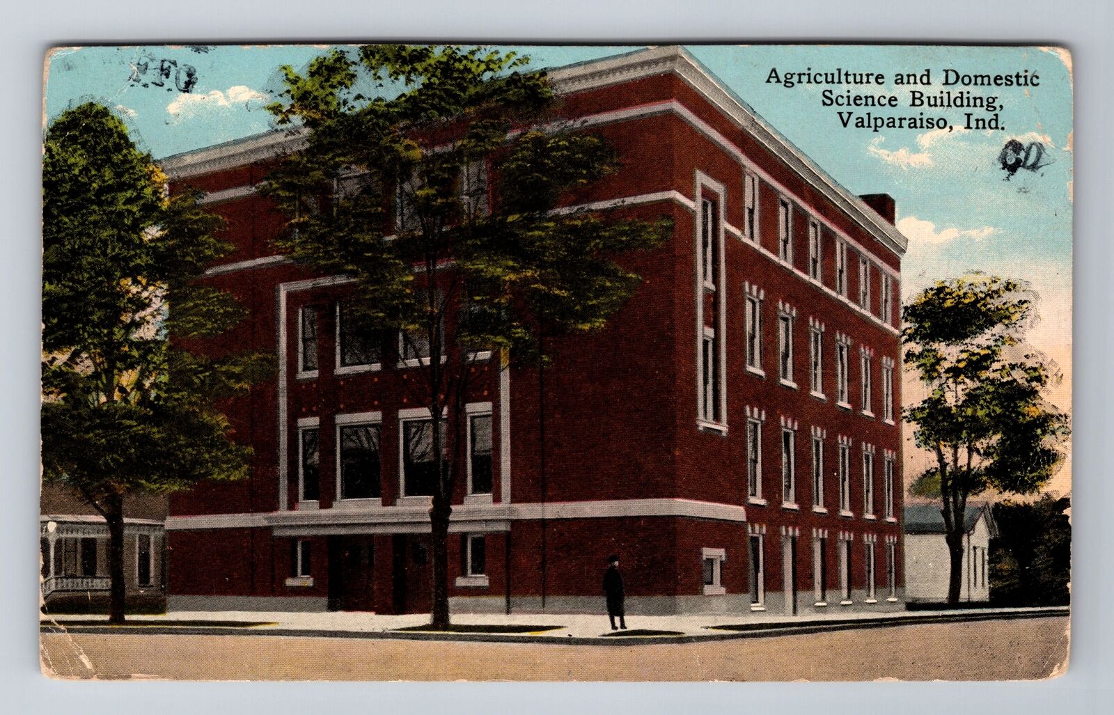 Valparaiso IN-Indiana, Agriculture & Domestic Science Building, Vintage Postcard