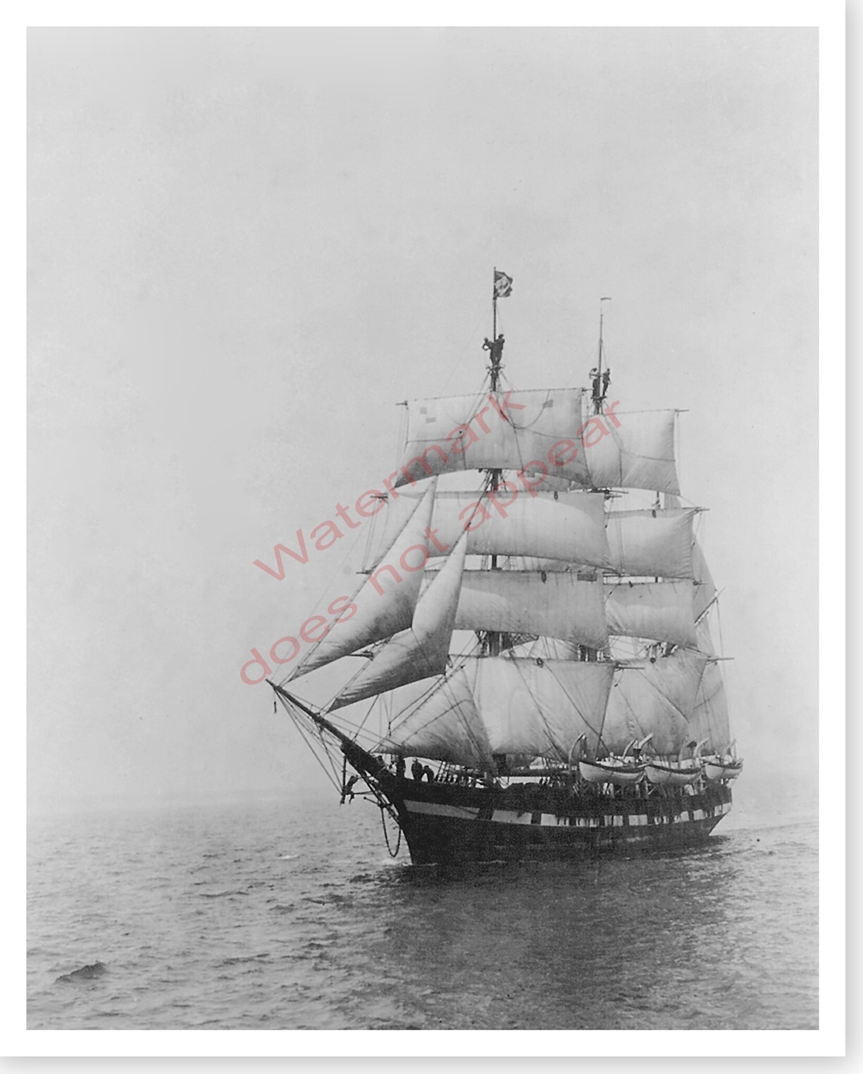 Circa 1922 Whaling Ship Wanderer 8 x 10 Silver Halide Photo