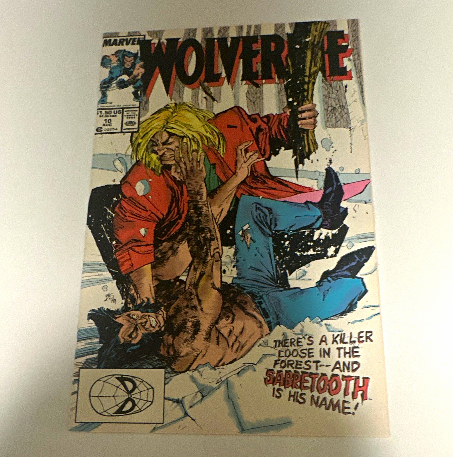 Wolverine #10 Marvel Comics 1989 Copper Age English Wolverine Sabretooth