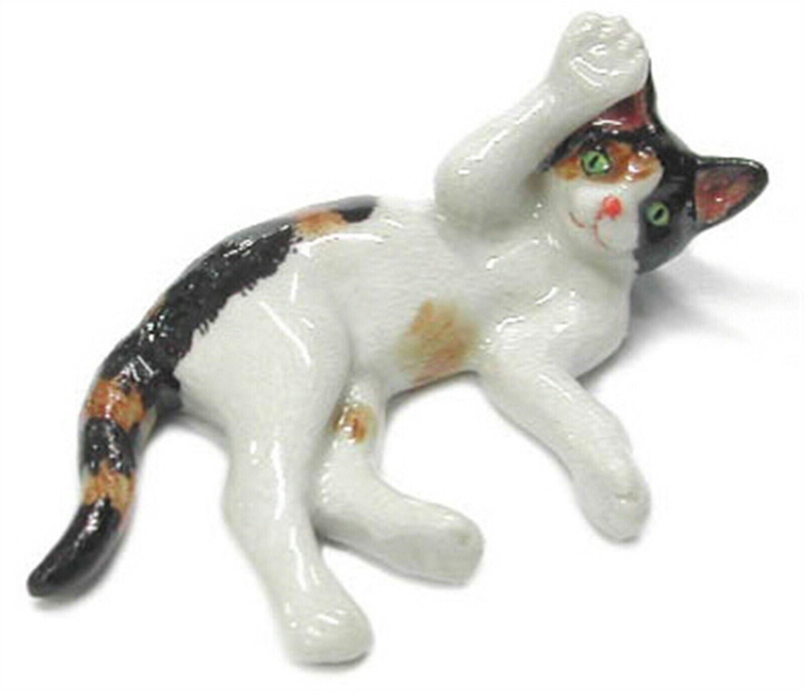 ➸ NORTHERN ROSE Miniature Figurine Calico Cat