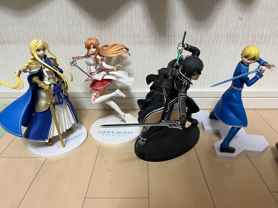 Sword Art Online Figure Lot Banpresto Collectible Anime Figures Slight Wear