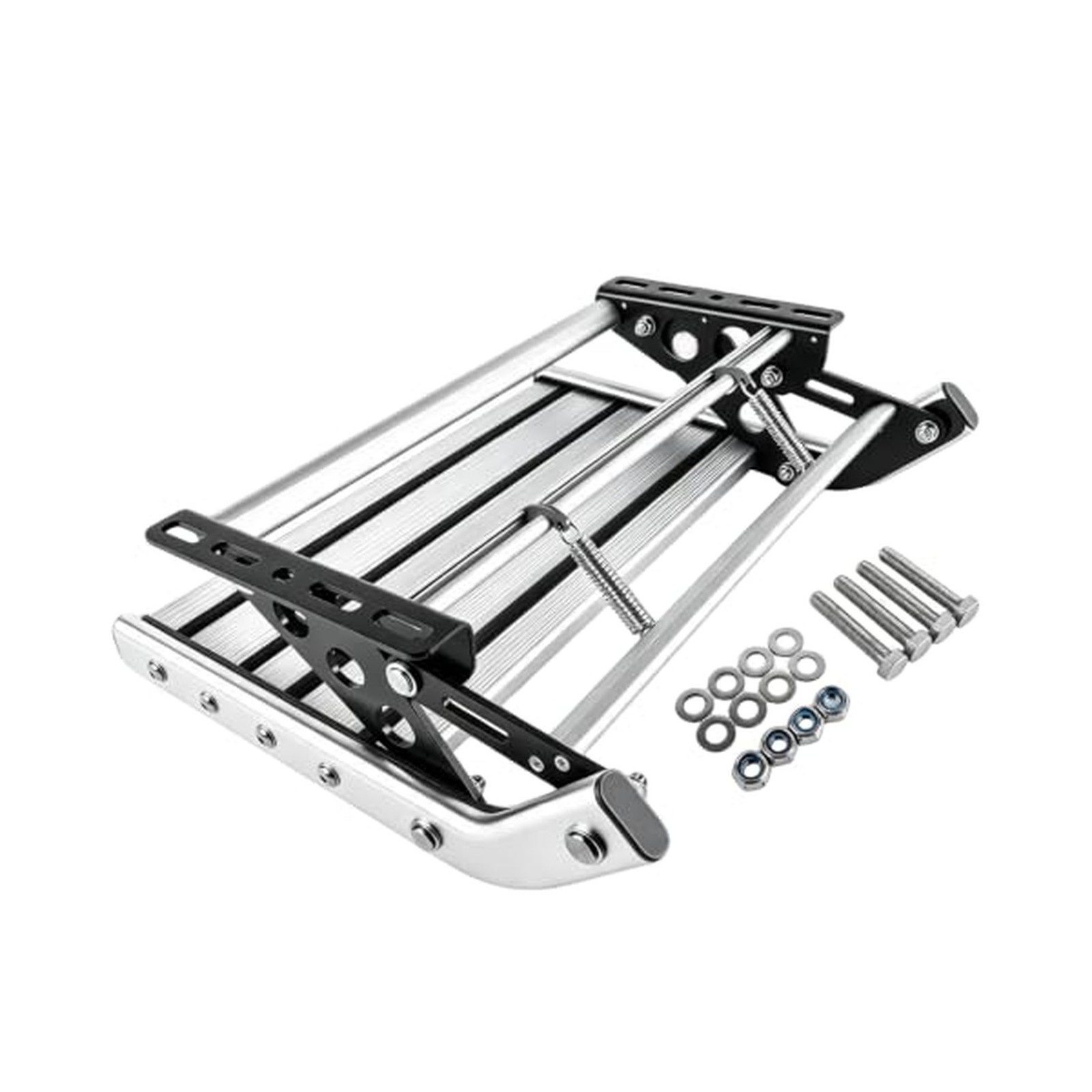 Manual RV Step Single Folding Ladder Retractable Entry Stair, 440 lbs Load Ca...