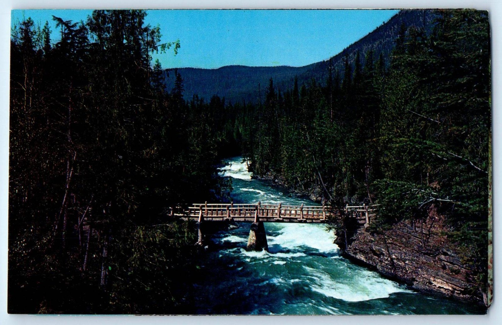 1960 Saltese Montana Postcard Spectacular Highway 10 Side Lookout Pass St. Regis