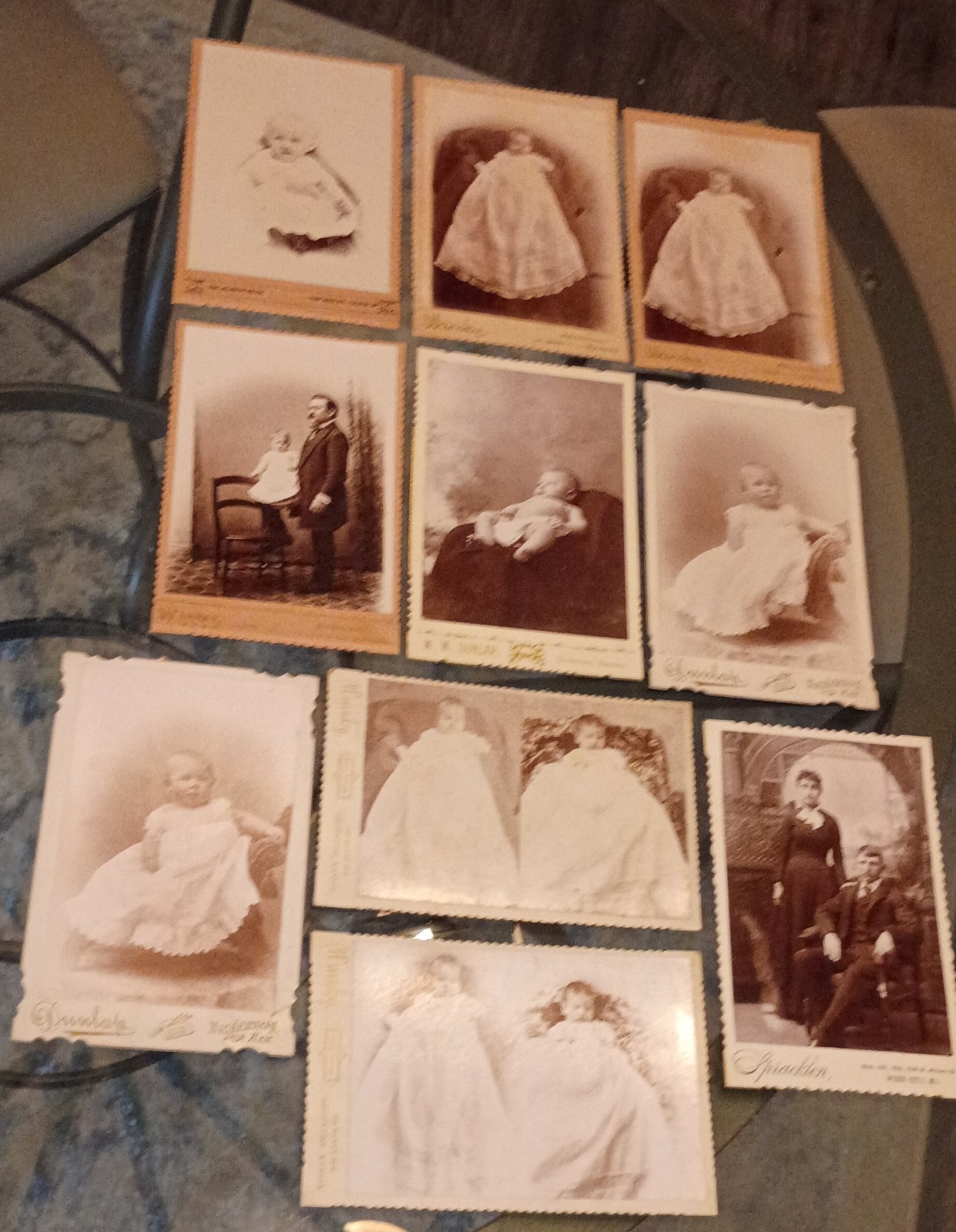 ​Lot-10 Antique 1800s CDVs- Prominent Kansas Families \