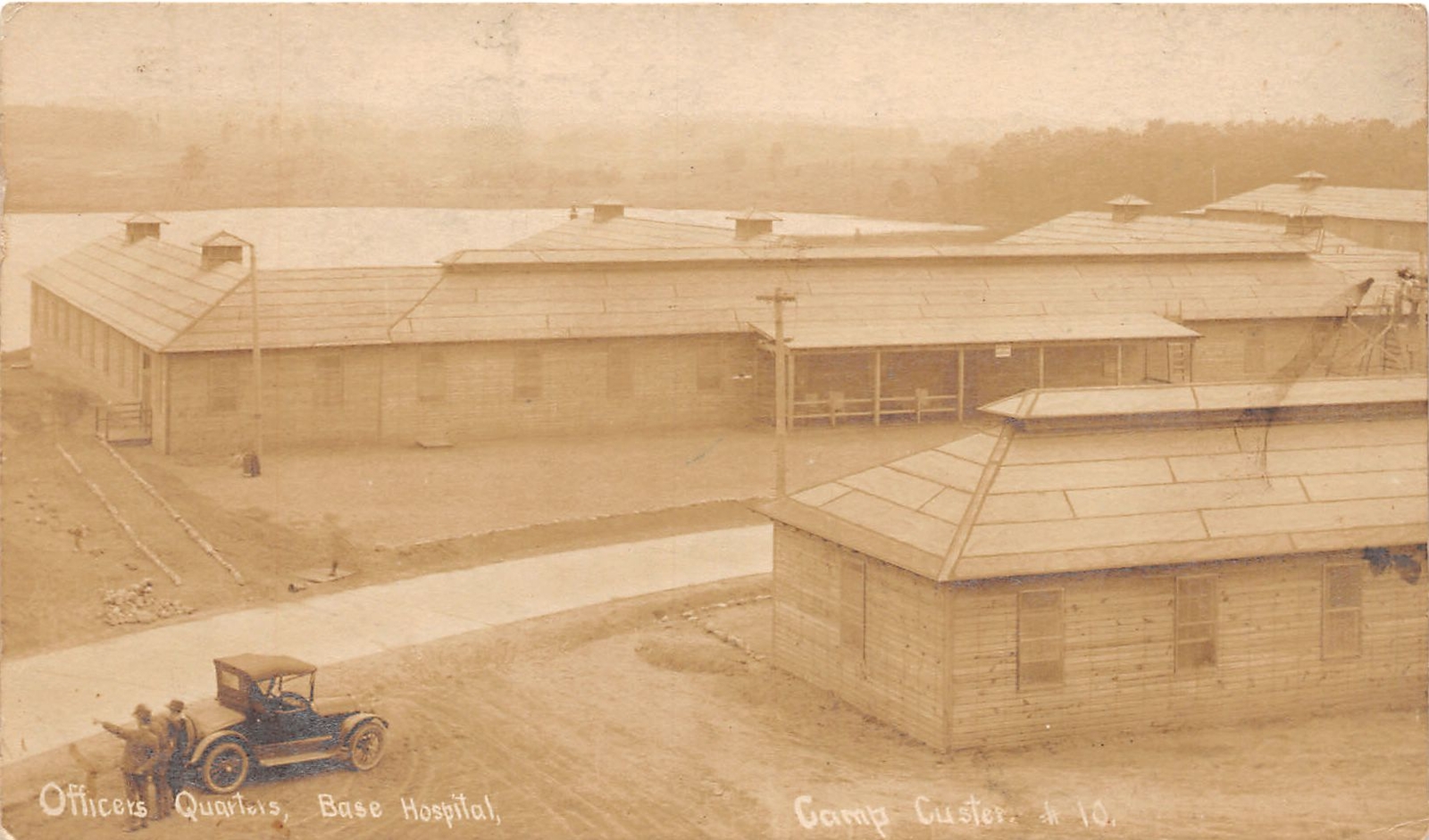 J59/ Battle Creek Michigan RPPC Postcard c1910 Camp Custer Hospital  244