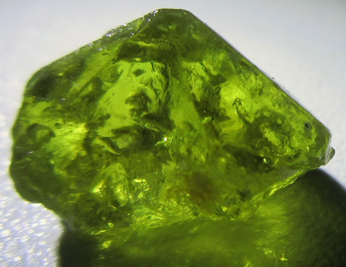Demantoid Garnet Crystal Facet Rough From Madagascar. 2.73 Crt Demantoid Garnet Crystal Facet Rough From Madagascar. 2.73 Crt