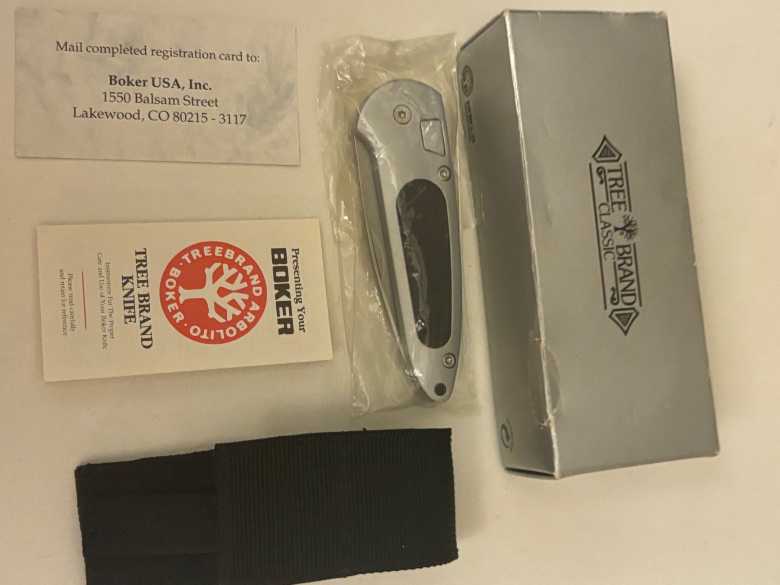 VINTAGE BOKER TREE BRAND CLASSIC KNIFE N.I.B.