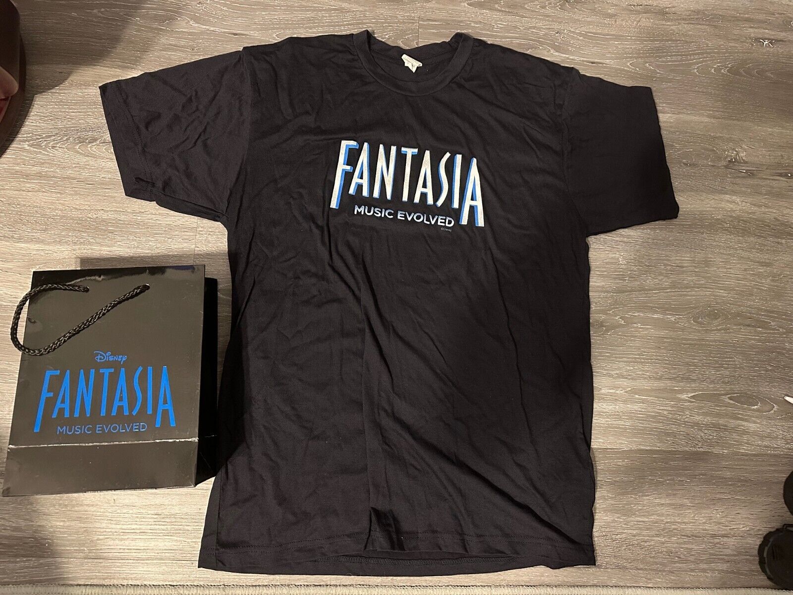 Fantasia Music Evolved Shirt and Gift Bag Size Large