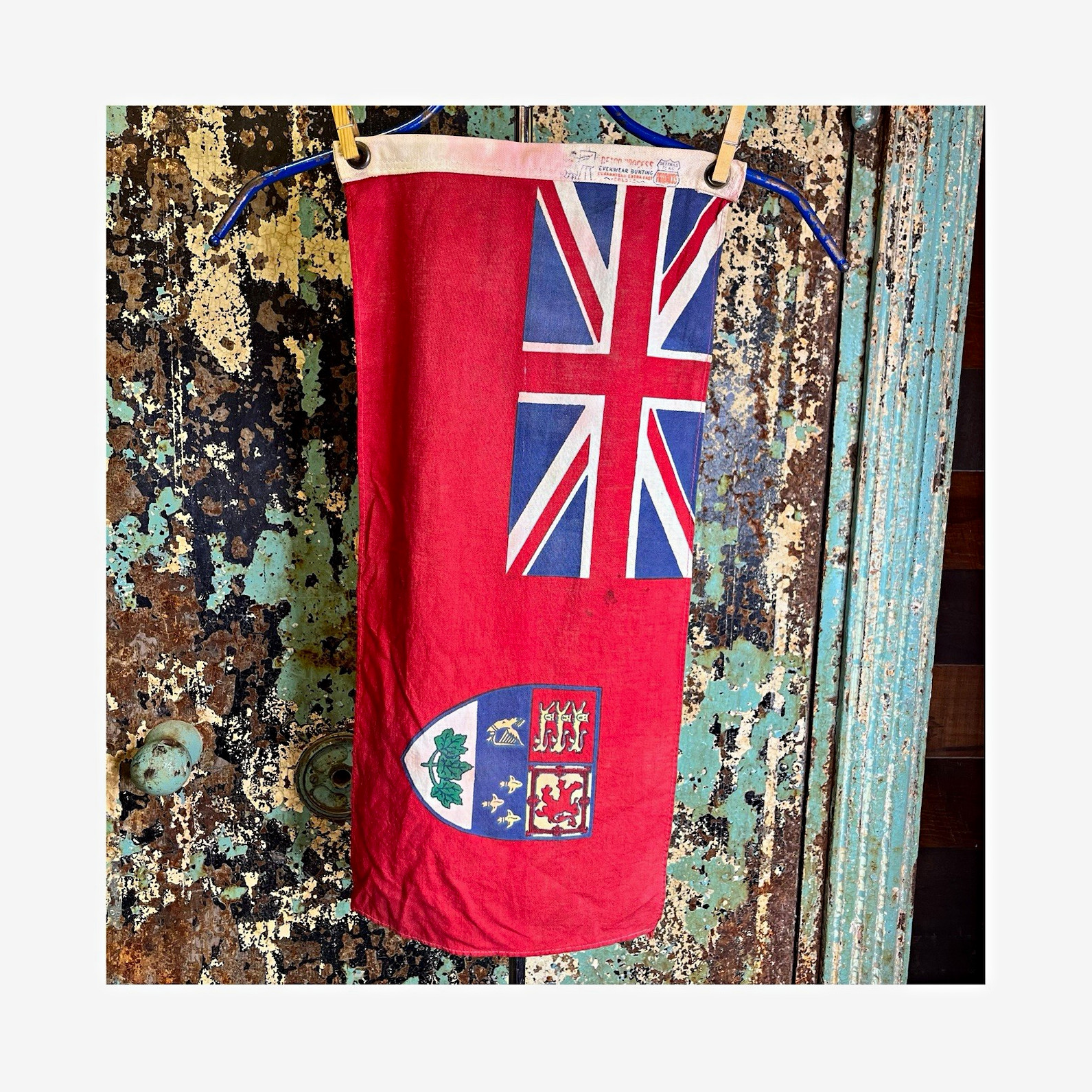 Vintage 1950s Flag Of Canada 22.5”x10.5”